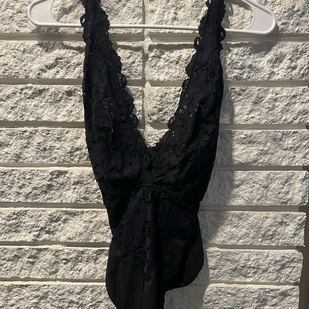 Forever 21 Midnight Lace Bodysuit